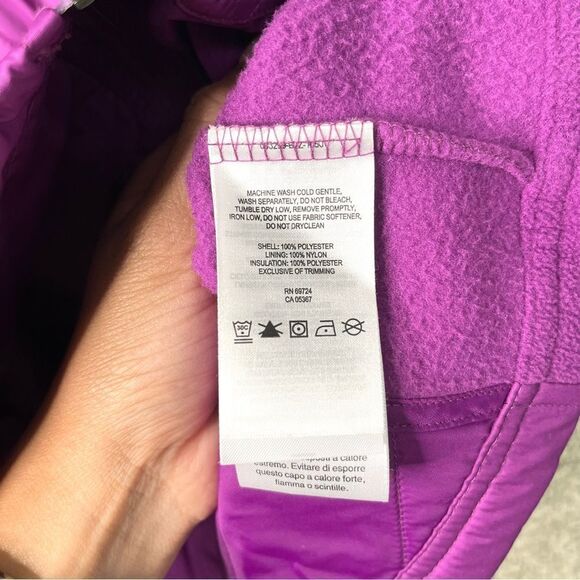 Columbia Vest Women’s Large Mix It Around Purple Quilted Zip Up Water Resistant - Picture 5 of 6